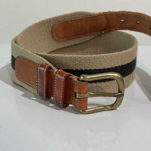 Vintage Coach Wool Surcingle Harness Leather Brass Belt – Size 28